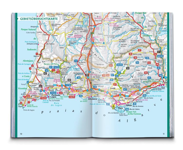 Produktbild: KOMPASS Wanderf&uuml;hrer Algarve mit Fernwanderweg Via Algarviana, 64 Touren / Etappen