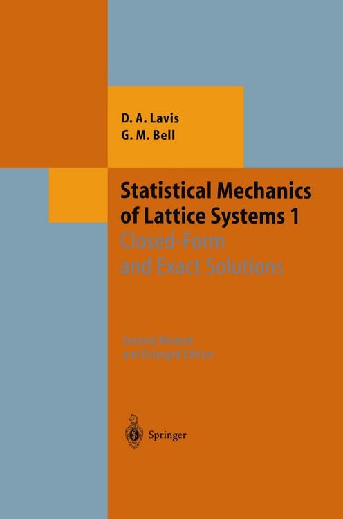 Produktbild: Statistical Mechanics of Lattice Systems