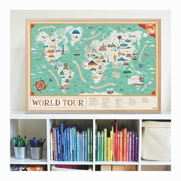 Produktbild: POPPIK - Lernposter & Sticker Weltreise