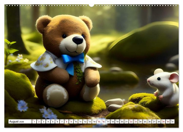 Produktbild: Sommerb&auml;rchen (hochwertiger Premium Wandkalender 2026 DIN A2 quer), Kunstdruck in Hochglanz