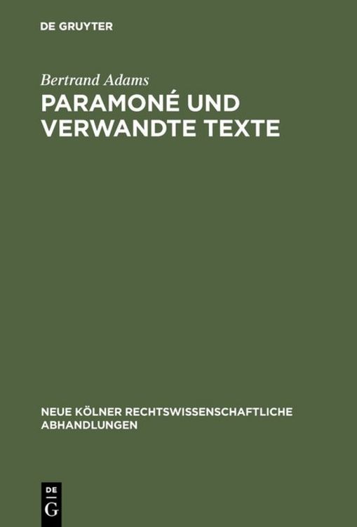 Produktbild: Paramon&eacute; und verwandte Texte