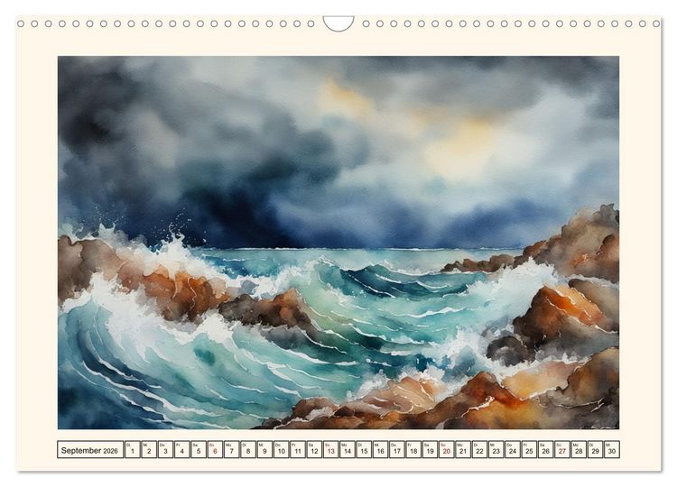 Produktbild: Facetten des Meeres (Wandkalender 2026 DIN A3 quer), CALVENDO Monatskalender