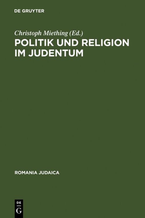 Produktbild: Politik und Religion im Judentum
