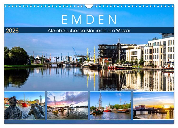 Produktbild: EMDEN Atemberaubende Momente am Wasser (Wandkalender 2026 DIN A3 quer), CALVENDO Monatskalender