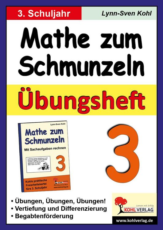Produktbild: Mathe zum Schmunzeln - &Uuml;bungsheft, 3. Schuljahr