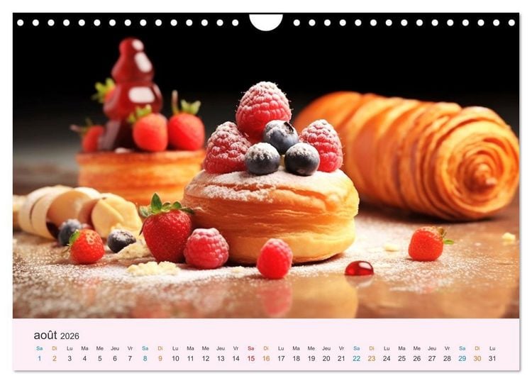 Produktbild: Les d&eacute;lices du temps (Calendrier mural 2026 DIN A4 vertical), CALVENDO calendrier mensuel