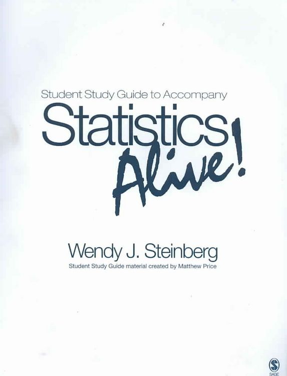 Produktbild: Student Study Guide to Accompany Statistics Alive! by Wendy J. Steinberg