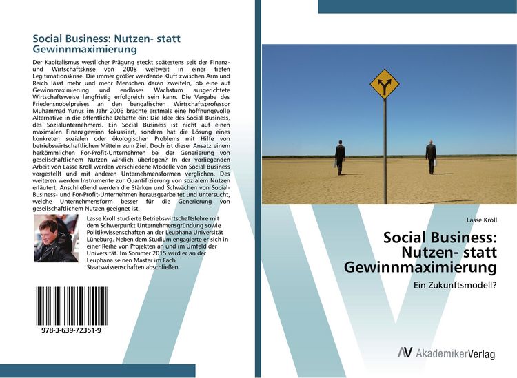 Produktbild: Social Business: Nutzen- statt Gewinnmaximierung