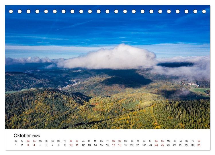 Produktbild: Das Alb- und Moosalbtal (Tischkalender 2026 DIN A5 quer), CALVENDO Monatskalender