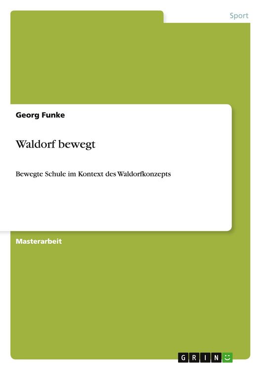 Produktbild: Waldorf bewegt