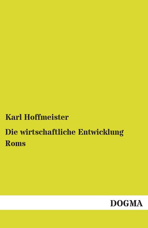 Produktbild: Die wirtschaftliche Entwicklung Roms