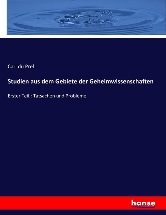 Produktbild: Studien aus dem Gebiete der Geheimwissenschaften
