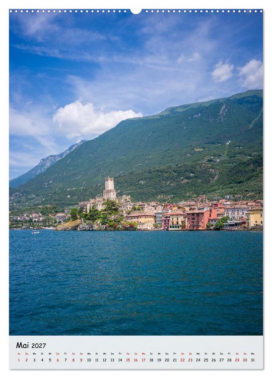 Produktbild: Malcesine - Eine Perle des Gardasees (hochwertiger Premium Wandkalender 2027 DIN A2 hoch), Kunstdruck in Hochglanz