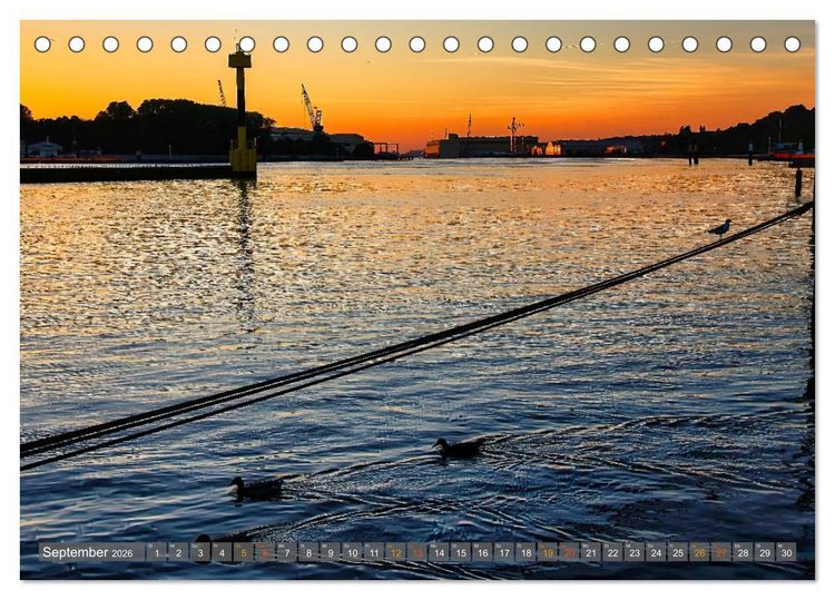 Produktbild: Bremens maritimer Norden: Vegesack (Tischkalender 2026 DIN A5 quer), CALVENDO Monatskalender