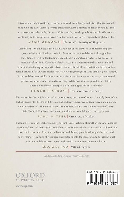 Produktbild: Rethinking Sino-Japanese Alienation