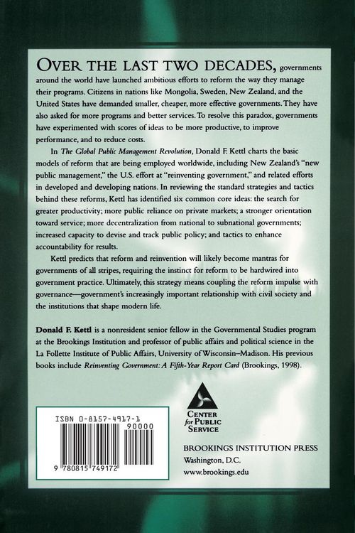 Produktbild: Global Public Management Revolution