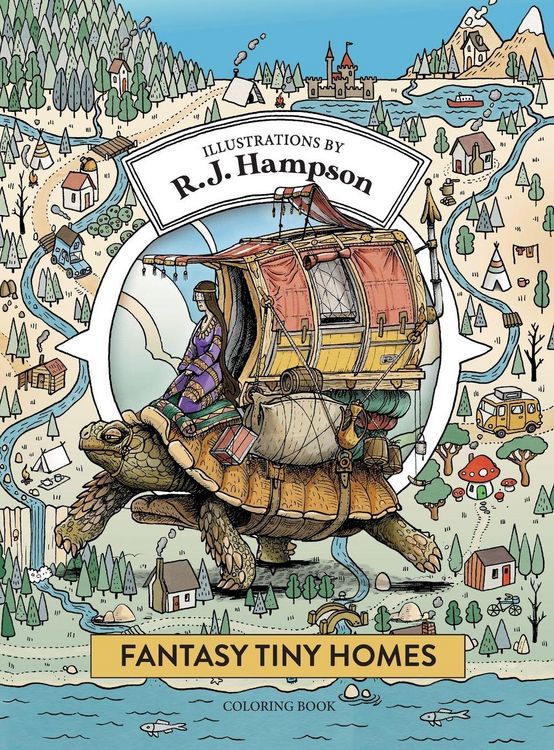 Produktbild: Fantasy Tiny Homes Coloring Book