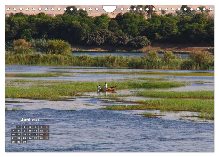 Produktbild: &Auml;gypten - Landschaften entlang des Nils (Wandkalender 2027 DIN A4 quer), CALVENDO Monatskalender