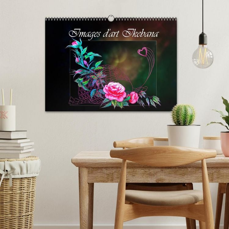 Produktbild: Images d'art Ikebana (Calendrier mural 2026 DIN A3 vertical), CALVENDO calendrier mensuel