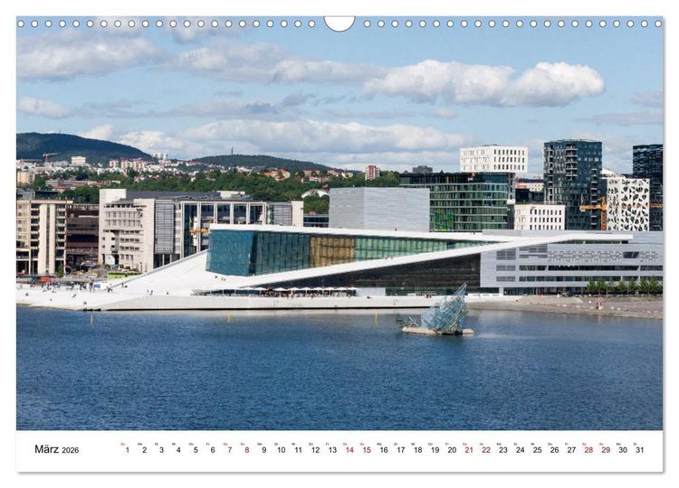 Produktbild: Opera Oslo (Wandkalender 2026 DIN A3 quer), CALVENDO Monatskalender