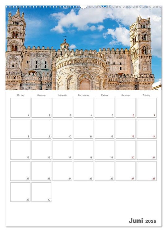 Produktbild: Palermo - Reiseziel auf Sizilien (Wandkalender 2026 DIN A2 hoch), CALVENDO Monatskalender