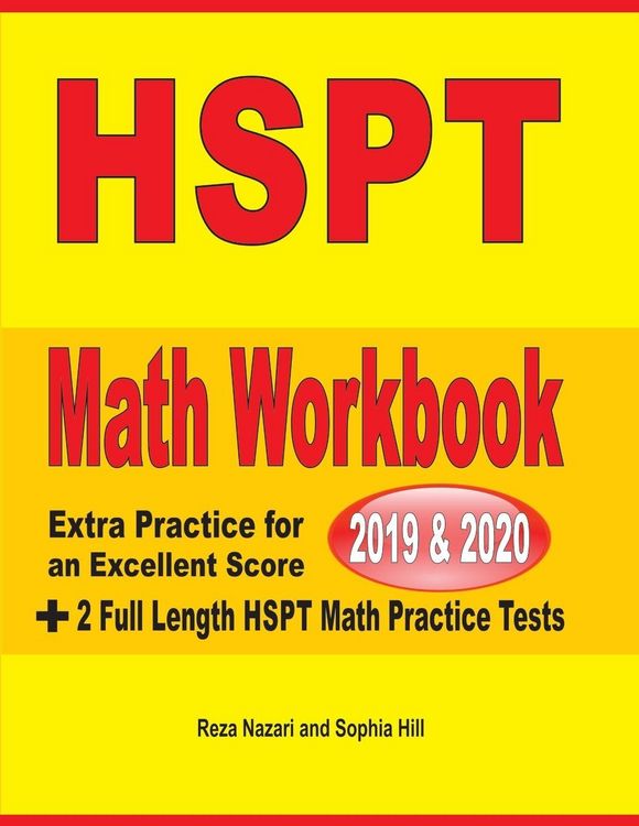 Produktbild: HSPT Math Workbook 2019 & 2020