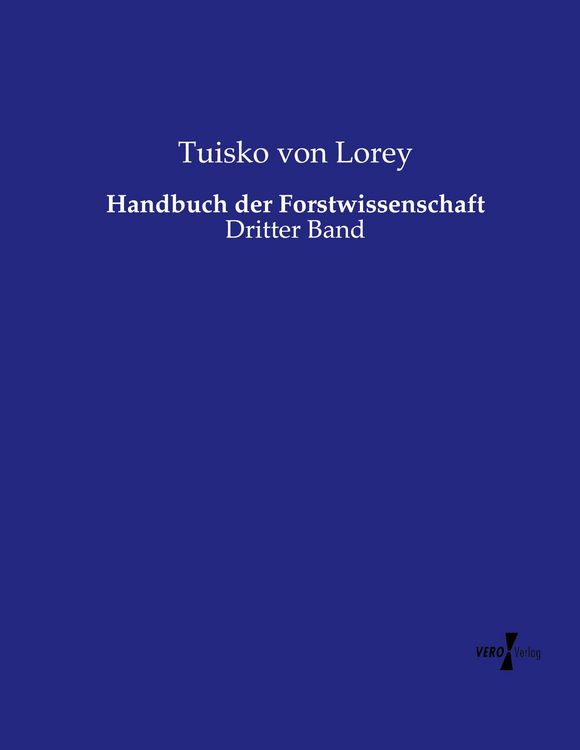 Produktbild: Handbuch der Forstwissenschaft