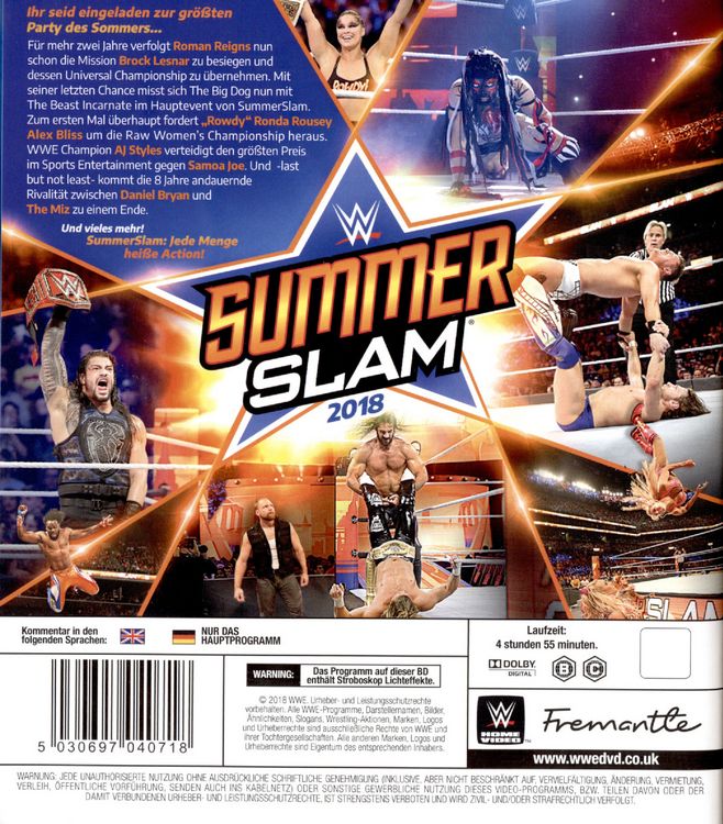 Produktbild: WWE - SUMMERSLAM 2018