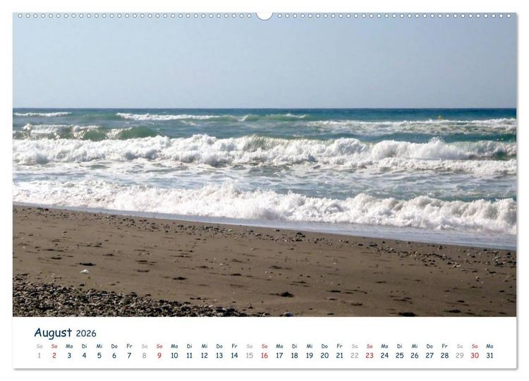 Produktbild: COSTA DEL SOL - Wellenspiel (Wandkalender 2026 DIN A2 quer), CALVENDO Monatskalender
