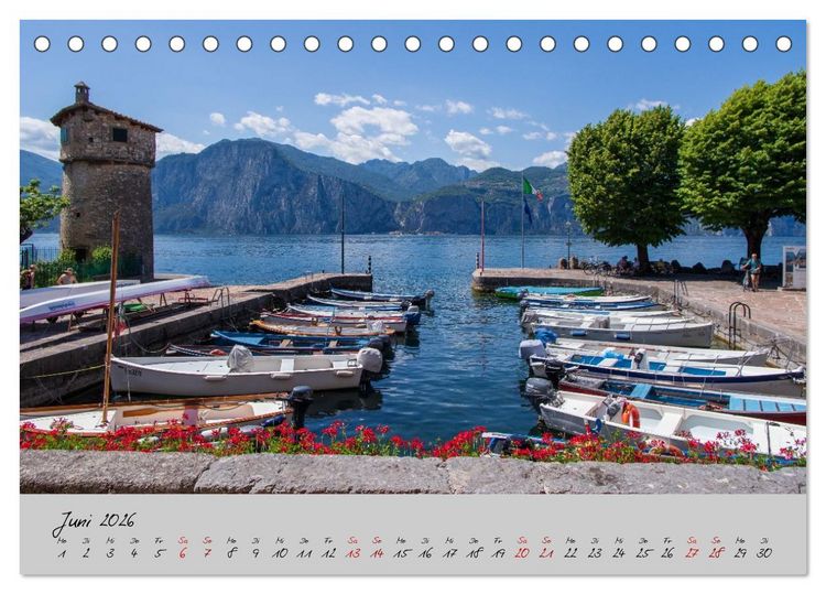 Produktbild: Sehnsuchtsziel Lago di Garda (Tischkalender 2026 DIN A5 quer), CALVENDO Monatskalender