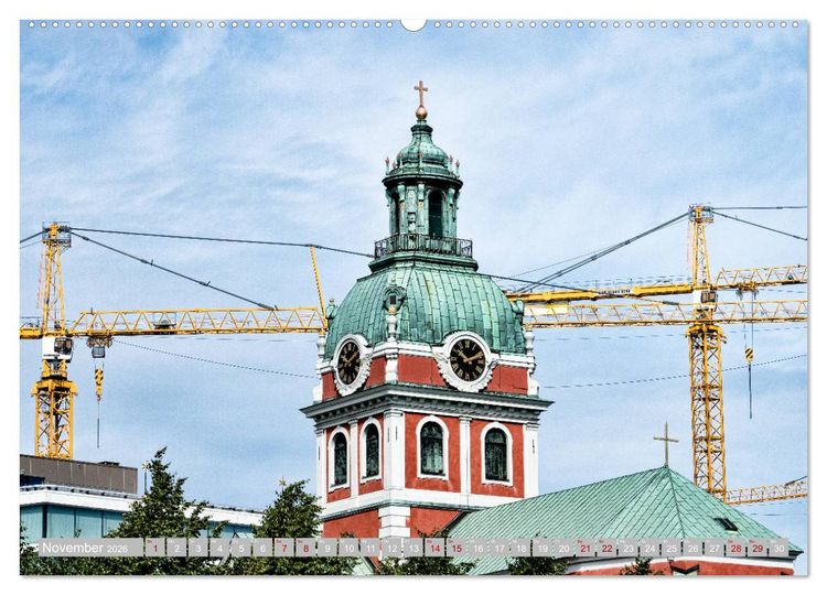 Produktbild: Stockholm - Mal anders gesehen (hochwertiger Premium Wandkalender 2026 DIN A2 quer), Kunstdruck in Hochglanz