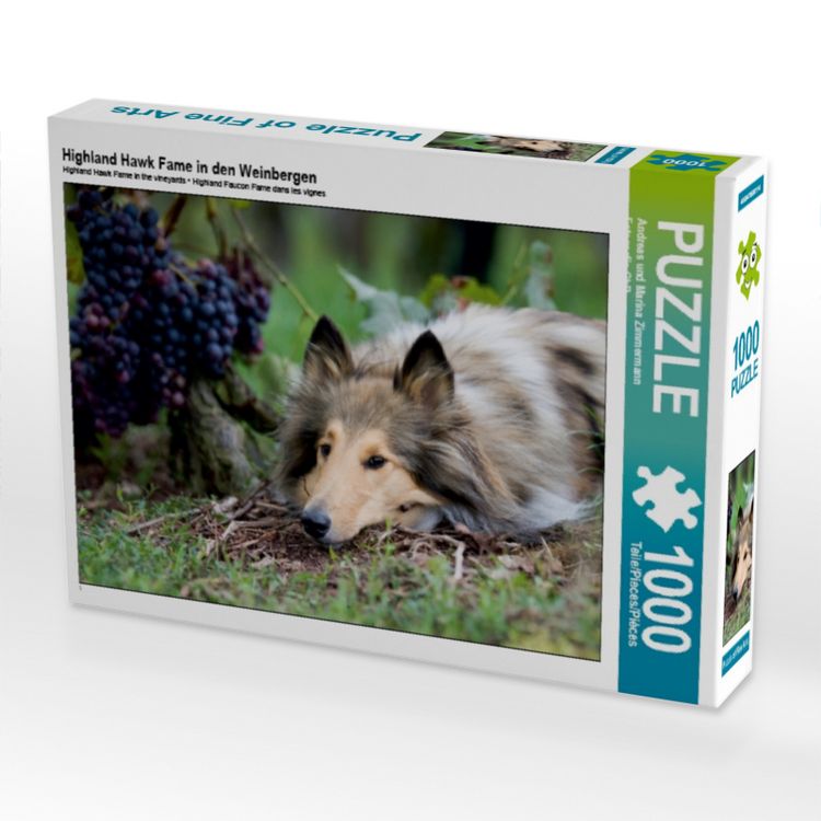 Produktbild: CALVENDO Puzzle Highland Hawk Fame in den Weinbergen 1000 Teile Puzzle quer | 1000 Teile Lege-Gr&ouml;&szlig;e 64 &times; 48 cm Foto-Puzzle f&uuml;r gl&uuml;ckliche Stunden