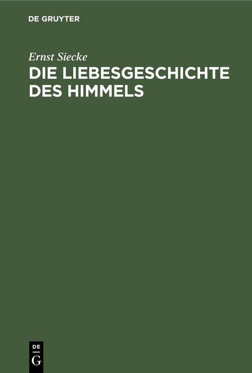 Produktbild: Die Liebesgeschichte des Himmels