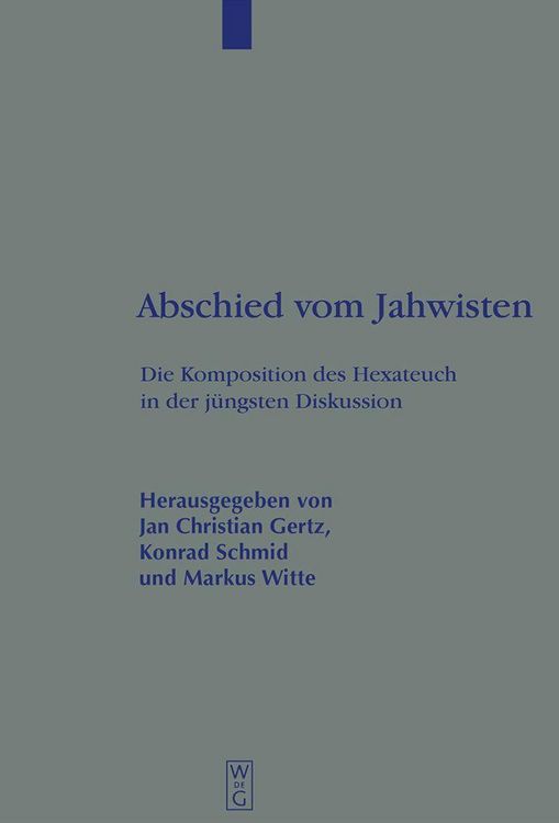 Produktbild: Abschied vom Jahwisten
