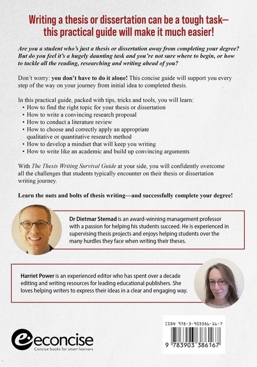 Produktbild: The Thesis Writing Survival Guide