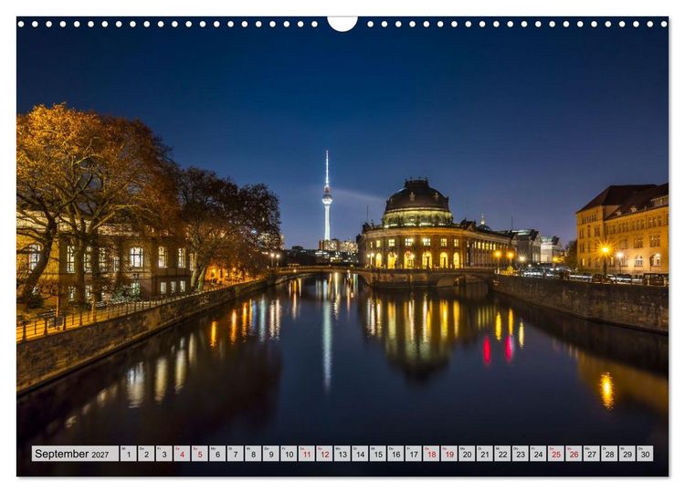 Produktbild: Berlin - Faszination bei Tag und Nacht (Wandkalender 2027 DIN A3 quer), CALVENDO Monatskalender