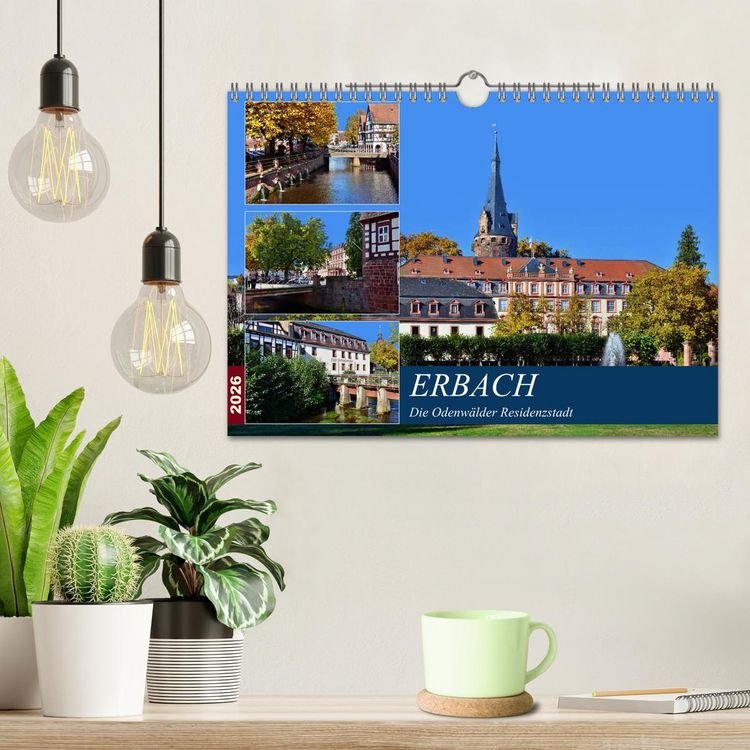 Produktbild: Erbach - Die Odenw&auml;lder Residenzstadt (Wandkalender 2026 DIN A4 quer), CALVENDO Monatskalender