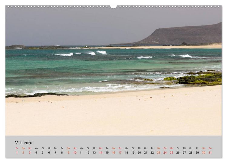 Produktbild: Boa Vista - Perle der Kapverden (hochwertiger Premium Wandkalender 2026 DIN A2 quer), Kunstdruck in Hochglanz