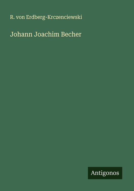Produktbild: Johann Joachim Becher