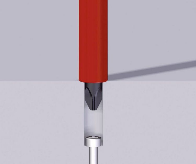 Produktbild: Wiha 35396 VDE Kreuzschlitz-Schraubendreher PZ 2 Klingenl&auml;nge: 100mm DIN ISO 8764