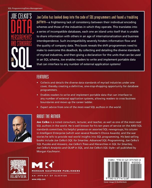 Produktbild: Joe Celko's Data, Measurements and Standards in SQL