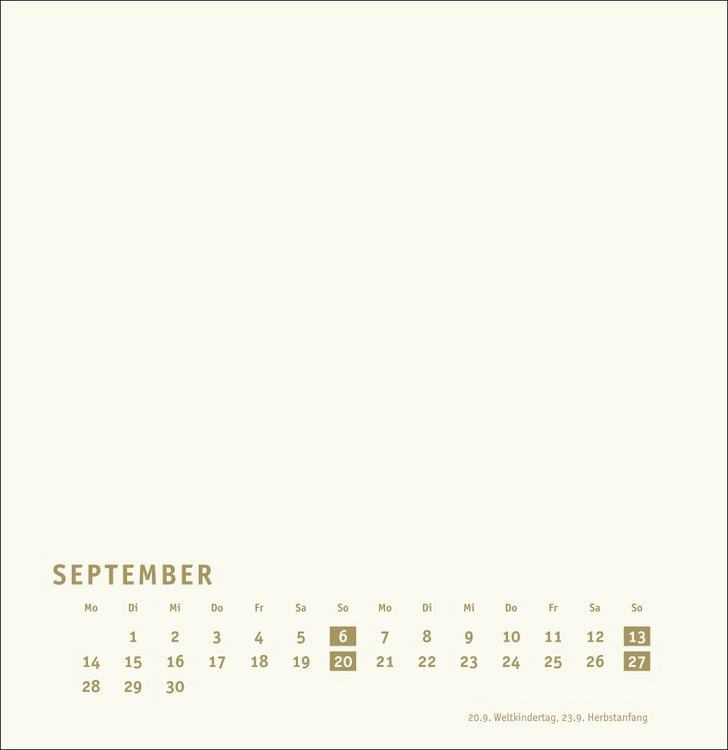 Produktbild: Premium-Bastelkalender gold groß 2026