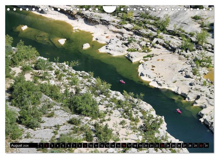 Produktbild: Ard&egrave;che, Grand Canyon Europas (Wandkalender 2026 DIN A4 quer), CALVENDO Monatskalender