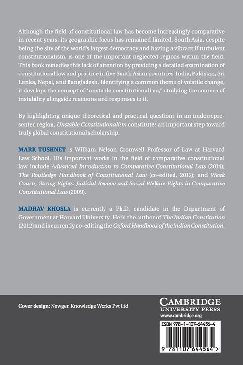 Produktbild: Unstable Constitutionalism