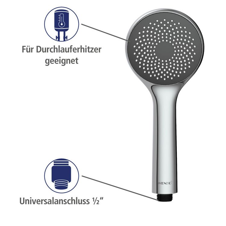 Produktbild: Duschkopf Watersaving &Oslash; 9,6 cm, mit Wasserspar-System