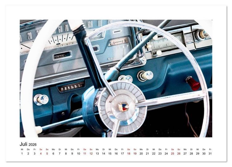 Produktbild: Oldtimer - Cockpits vergangener Zeiten (Wandkalender 2026 DIN A3 quer), CALVENDO Monatskalender