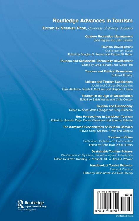 Produktbild: Handbook of Tourist Behavior