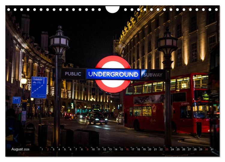 Produktbild: Wundervolles London (Wandkalender 2026 DIN A4 quer), CALVENDO Monatskalender