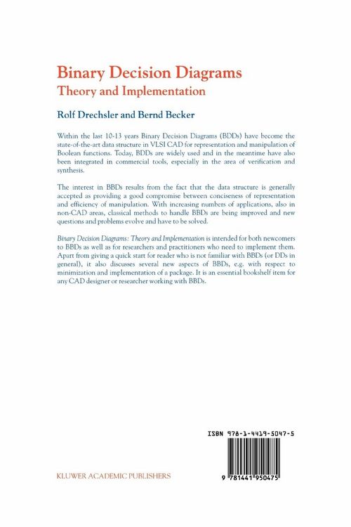 Produktbild: Binary Decision Diagrams