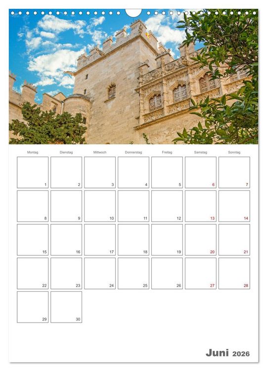 Produktbild: Valencia - Reiseplaner (Wandkalender 2026 DIN A3 hoch), CALVENDO Monatskalender